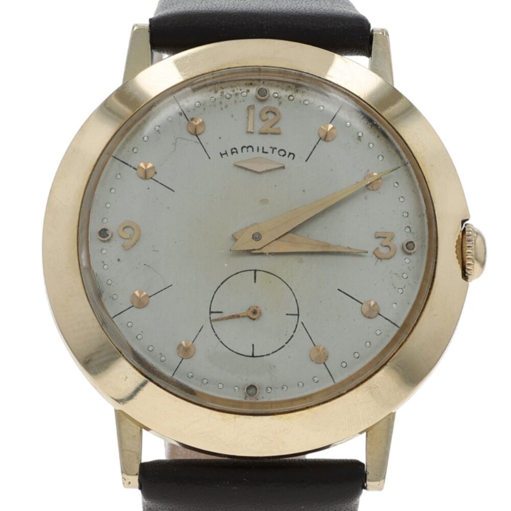 Hamilton Parker Mens Vintage Watch - Yellow Gold 14k Manual